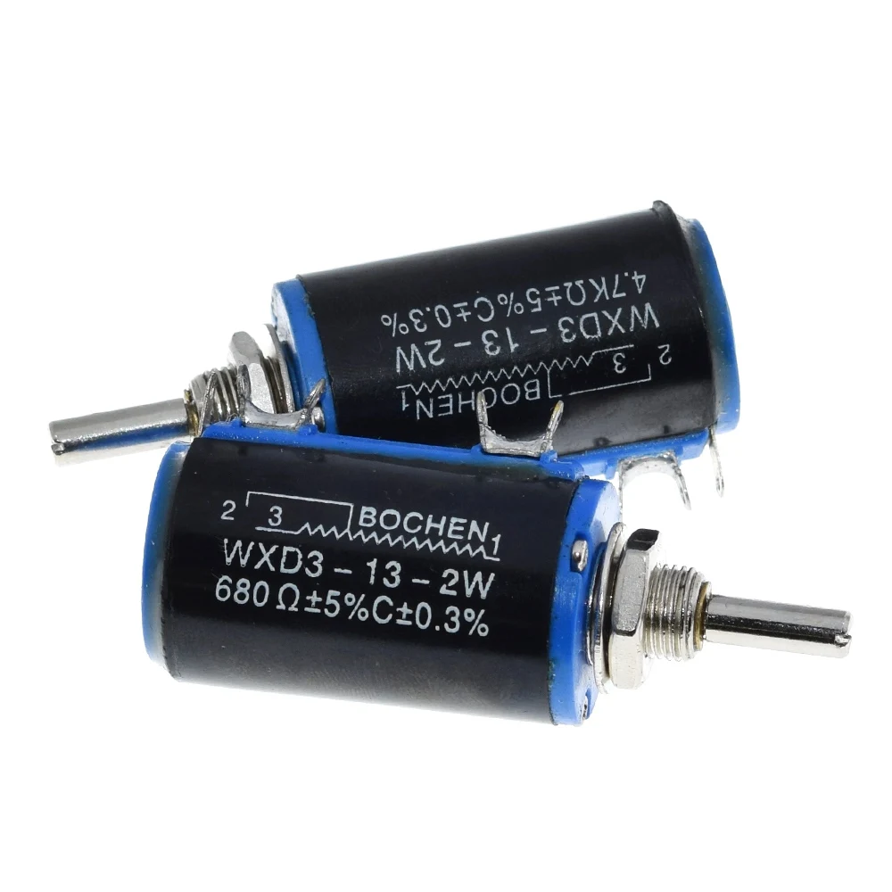 TZT 1/3PCS WXD3-13-2W 100 200 220 470 680 R Ohm 1K 2,2K 3,3K 4,7K 5,6K 6,8K 10K 22K 33K 47K 100K Ohm Drahtpotentiometer – Detail 6