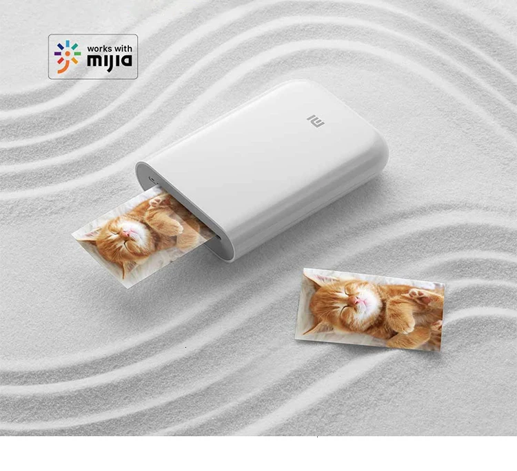 Xiaomi mijia AR Printer 300dpi Portable Photo Mini Pocket With DIY Share 500mAh picture printer pocket printer work with mihome