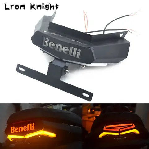 Benelli BJ500 BJ 500 Leoncino 500 오토바이 후미등 브레이크 방향 지시등, 통합 LED 조명 번호판 브래킷