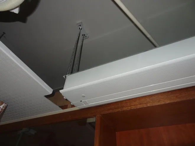THMFGH 80-150 "In-Decke Montiert Elektrische/Motorisierte Projektion/Projektor Bildschirm mit Fiberglas matte weiß für Heimkino – Detail 8