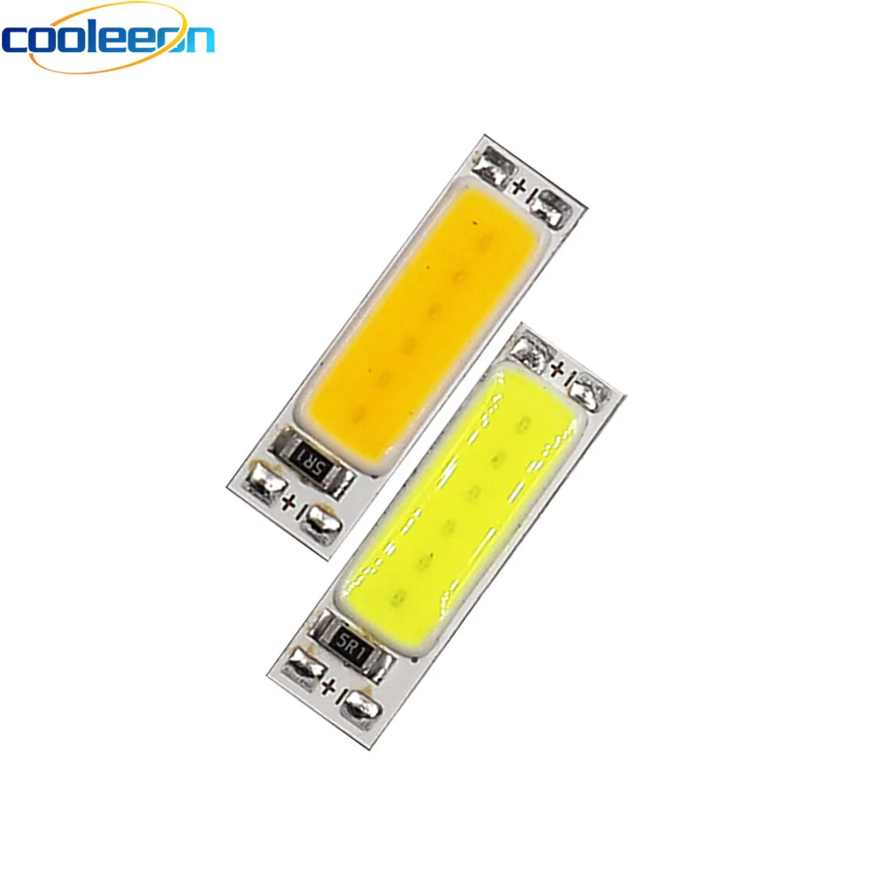 10pcs 25mm Tiny COB LED Chip Light 3.7V 5V 1W 3V LED Lamp for Signal Lighting Night Light DIY  3000K 6000K Warm Cold White