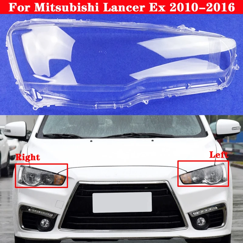 Car Front Headlight Cover For Mitsubishi Lancer Ex 2010-2016 Auto Headlamp Lampshade Lampcover Head Lamp light glass Lens Shell