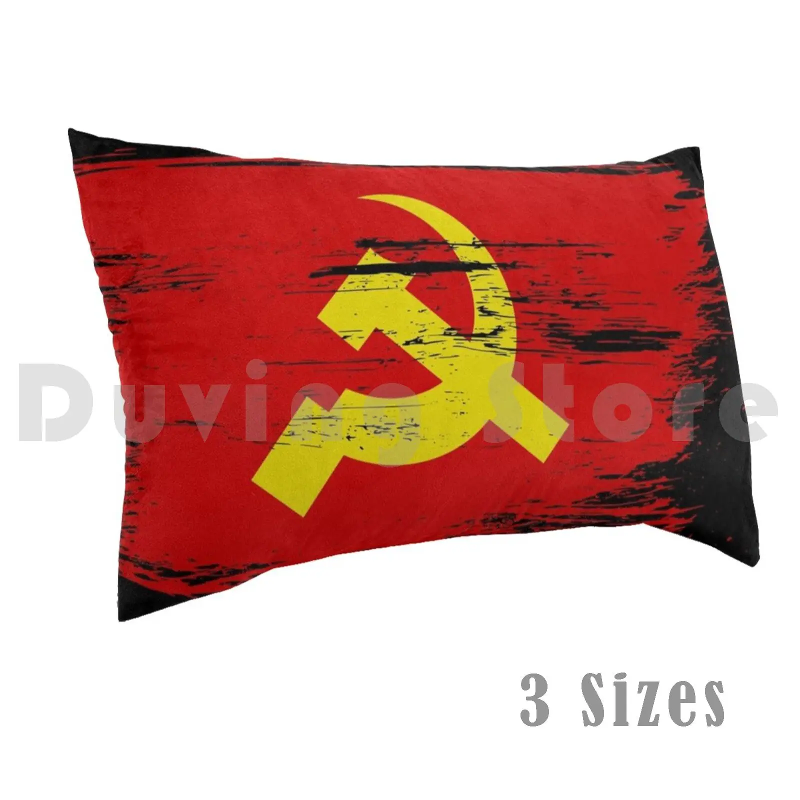 Ussr Flag Scuffed Hammer Sickle-Gift Idea Pillow Case Printed 35x50 Hammer Communism Ussr Russian Flag