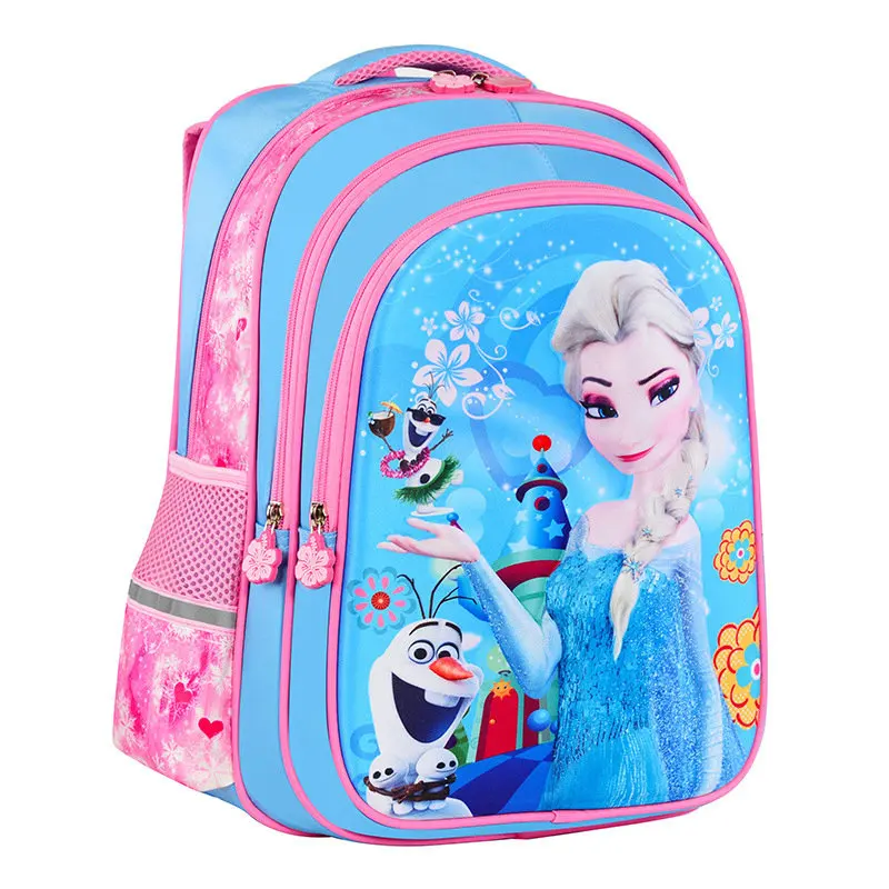 Disney New Frozen Schoolbag Boy Girl Children Princess School Bag Primary School Waterproof Teenager Fashion Student Backpack