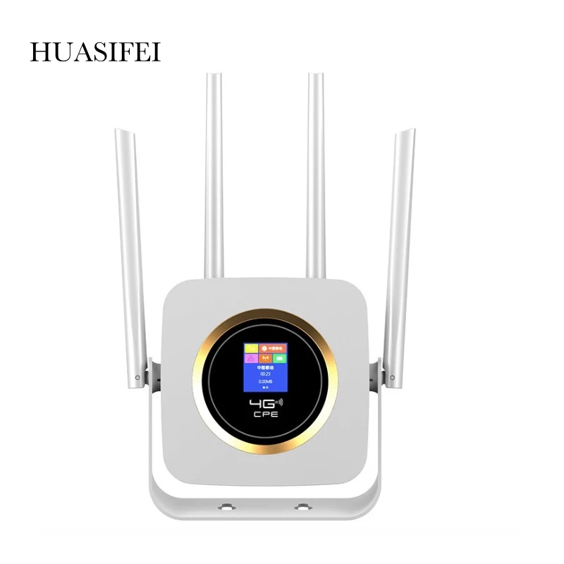 HUASIHEI 4g Wifi Router Cat4 150Mbps 3000mAh Battery Wireless Mobile Wifi Dongle Quad High Gained External Antennas Sim Router