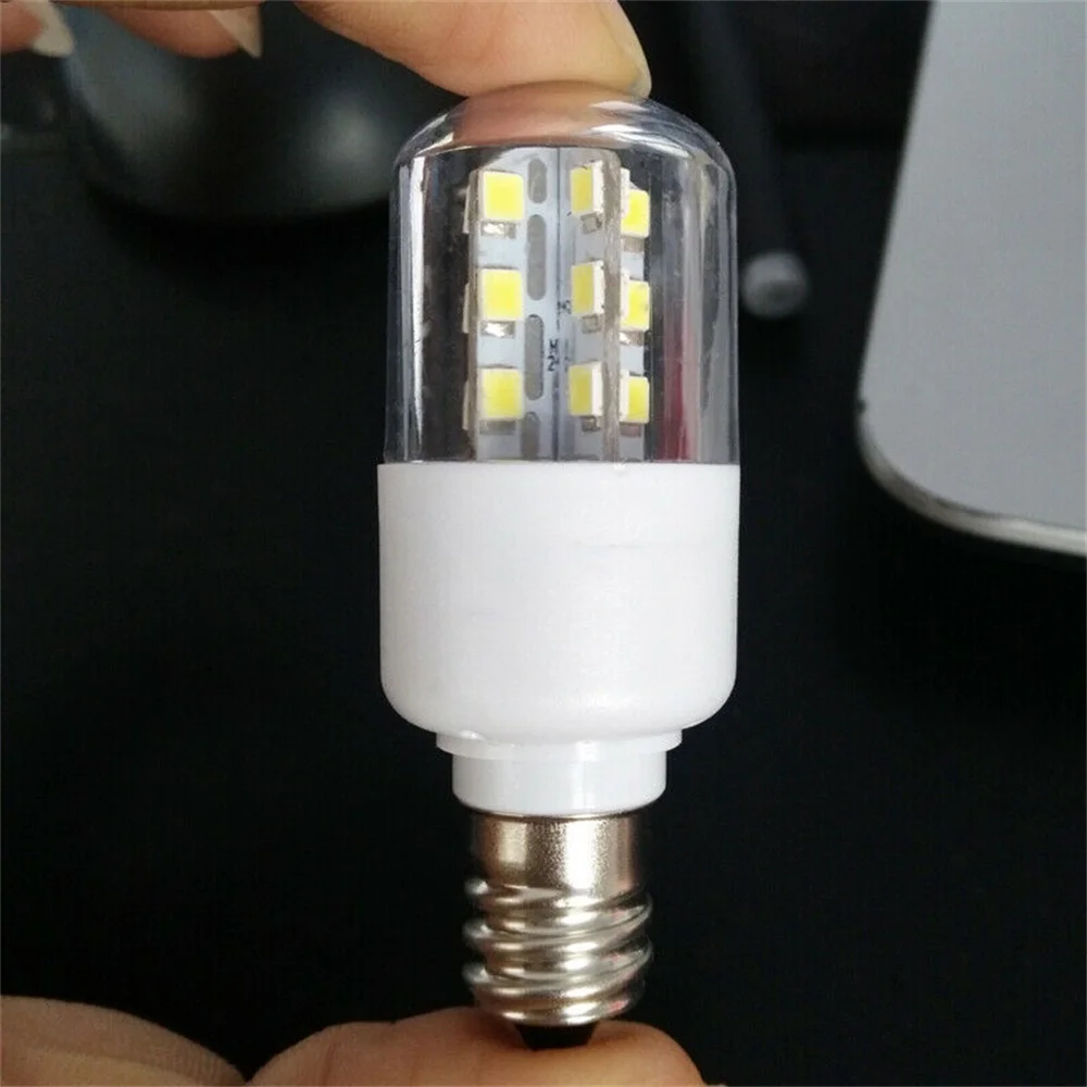 E14 E12 3W LED Microwave Oven Light Bulb Crystal Lamp Light SMD 5050 Freezer Cold  Warm White AC 110V 220V Lamp For Home