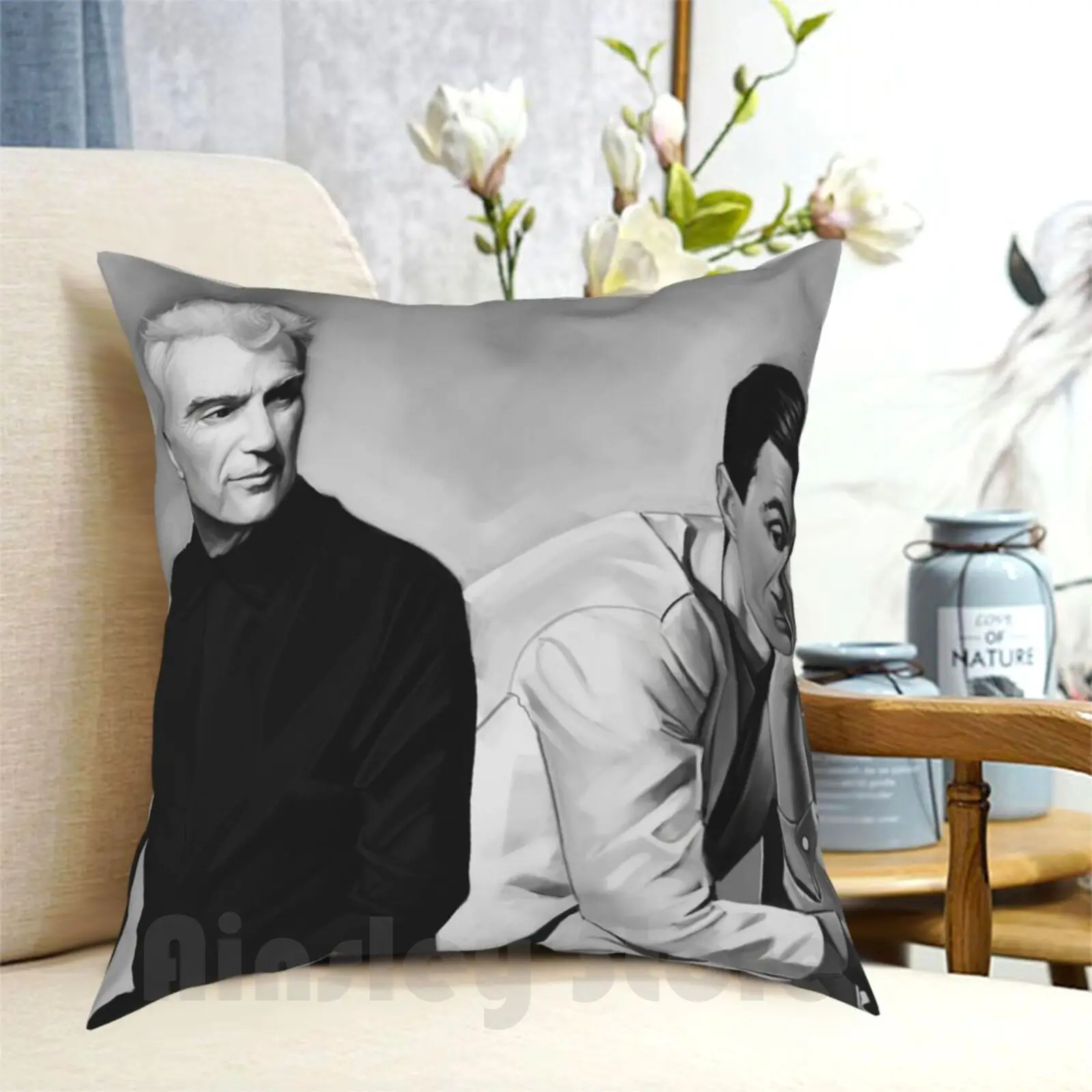 David Byrne Pillow Case Printed Home Soft DIY Pillow cover David Byrne Talking Heads Music