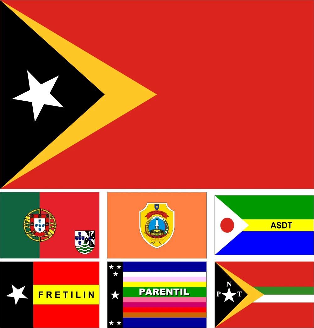 East Timor Flag 3X5ft 90X150cm Guard 60x90cm 21x14cm Banner