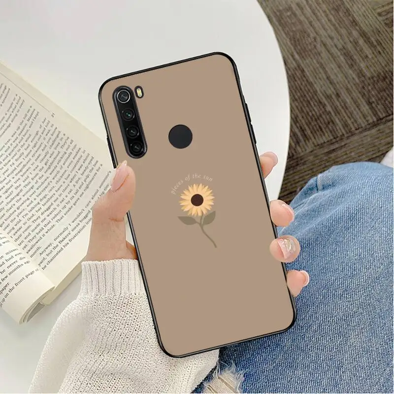 Eenvoudige paarse bloem Daisy Telefoon Case Telefoon Case Voor Redmi K20 Note 5 7 7a 6 8 Pro note 8T 9 Xiaomi Mi 8 9 SE