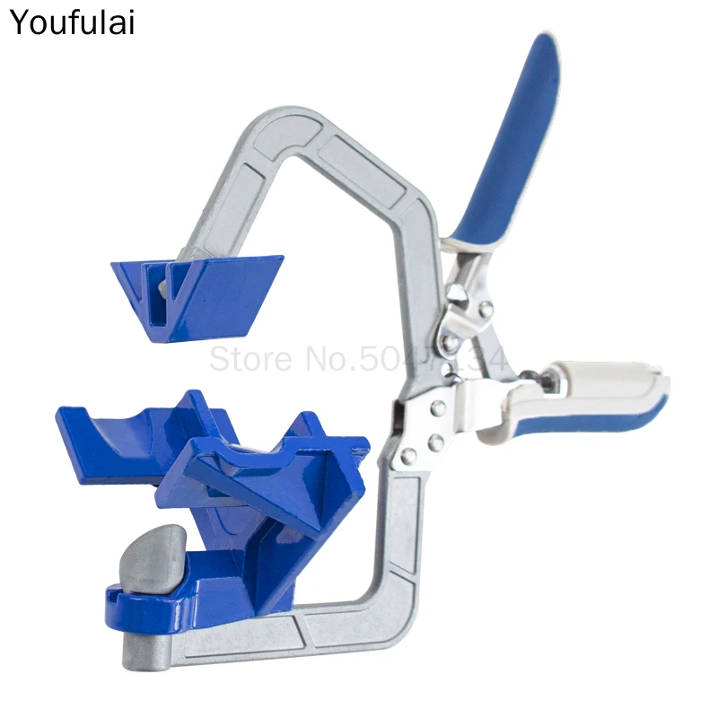 8d, Auto-adjustable 90 Degree Right Angle Woodworking Clamp Quick Clamp Pliers Picture Frame Corner Clip Hand Tool T-Clamp