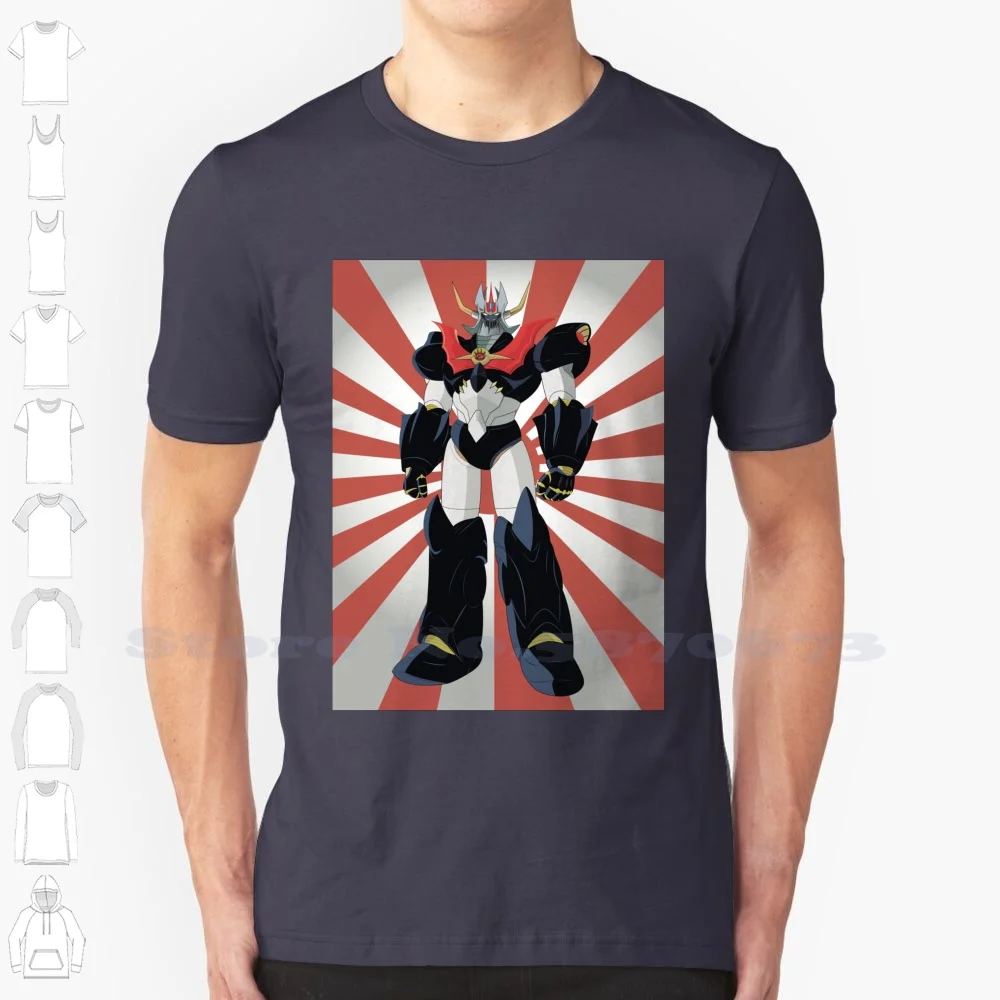 Mazinkaiser 100% Pure Cotton T-Shirt Z Mazinkaiser Robots Japan Sleeve Mazinga Koji Kabuto