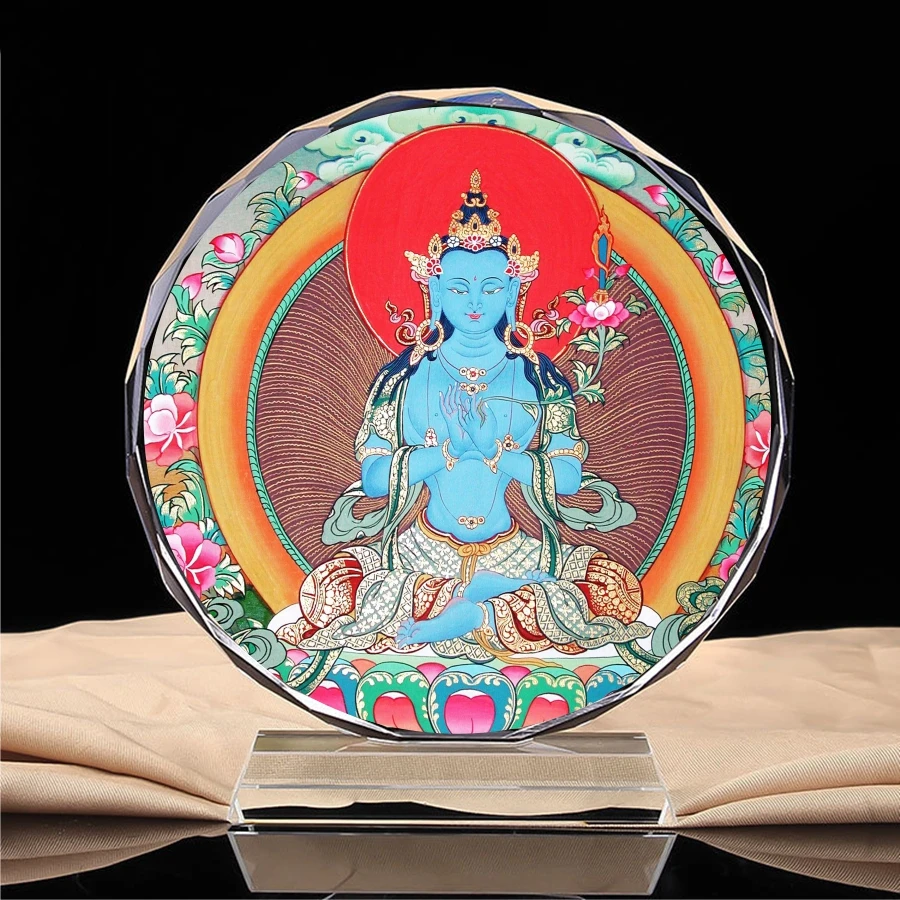 

One of the eight Bodhisattva secret sect, vacant Tibet Bodhisattva portrait, home service, crystal ornament, crafts, decoration