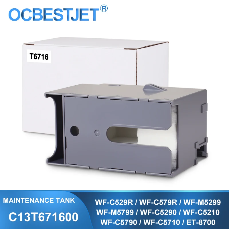 

C13T671600 T671600 T6716 Maintenance Ink Tank Waste Ink Tank For Epson WF-C5210 WF-C5790 WF-C5710 WF-M5299 WF-M5799 ET-8700