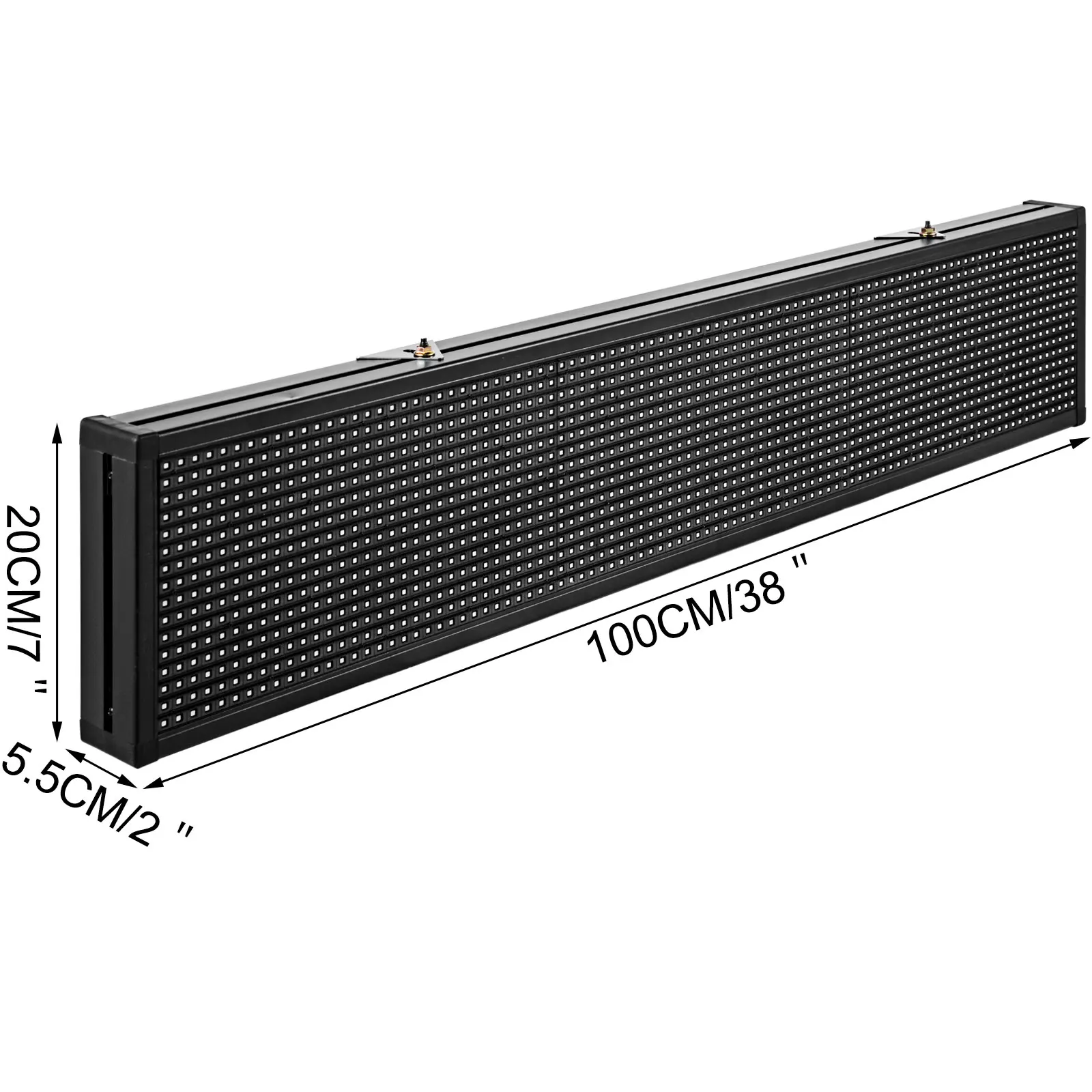 VEVOR P10 Led Scrolling Sign 38x6.5in Full Color Rolling Information Text Store Message Board WiFi Programmable Digital Display