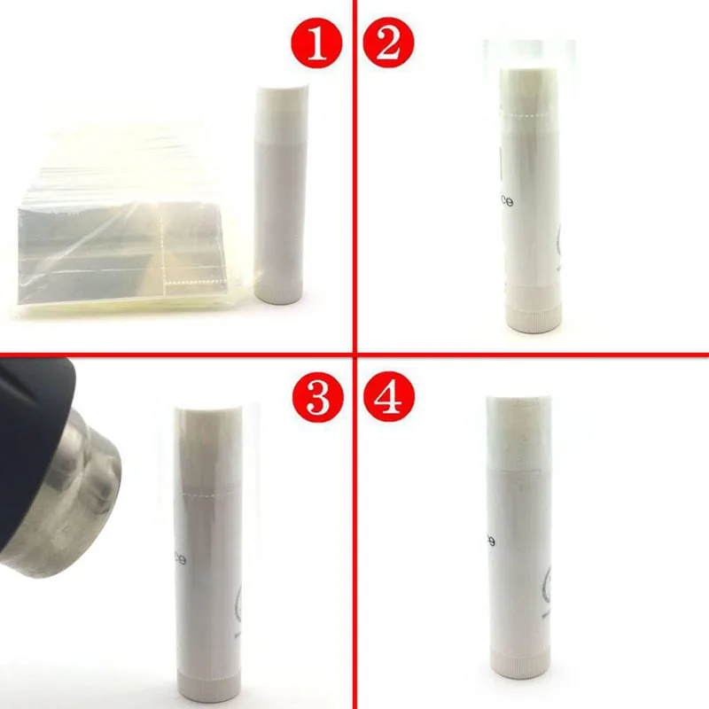 500Pcs Schrumpf Wraps für Lip Balm Container Lippenstift Rohr, Einfach zu Bedienen, Machen Produkte Mehr Professionelle – Detail 5