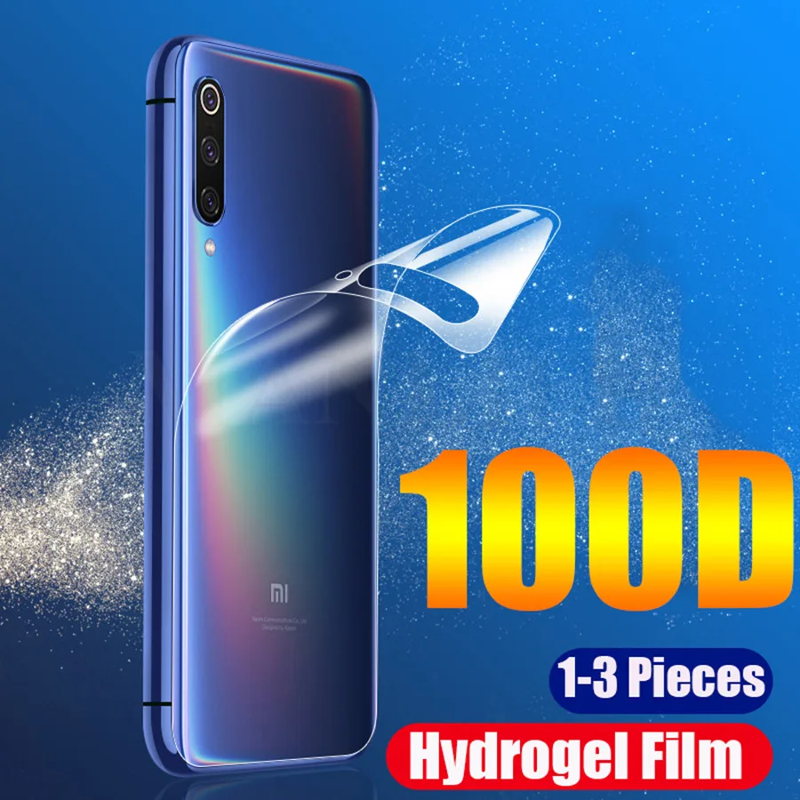 

3Pcs 100D Back Hydrogel Film For Xiaomi Redmi Note 9S 8 8T 7 K30 K20 Pro Soft TPU Screen Protector Mi 10 Pro A3 Protective Film