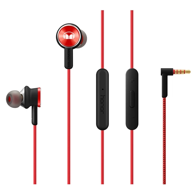 Honor Monster 2 Hi Res AM17 3.5mm In-Ear with Remote and Microphone Wire Control Headset For Xiaomi Huawei