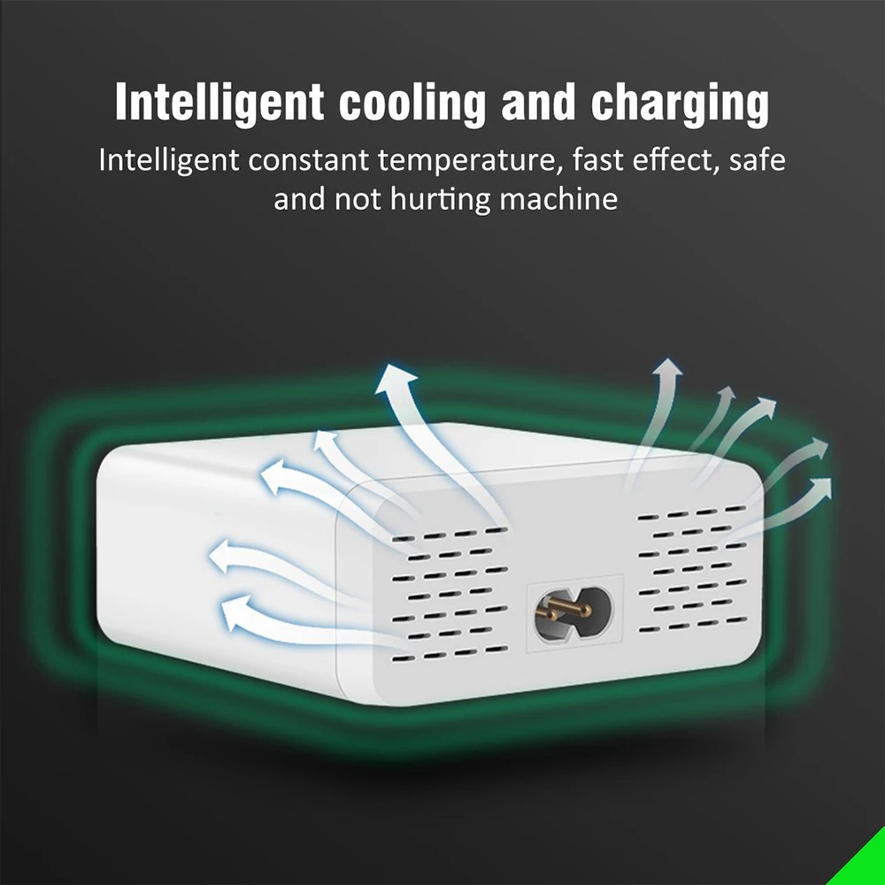 Ricarica USB multiporta con Display LCD adattatore per caricabatterie USB Hub EU US UK Plug caricabatterie rapido per telefono cellulare per iPhone Xiaomi HUAWEI