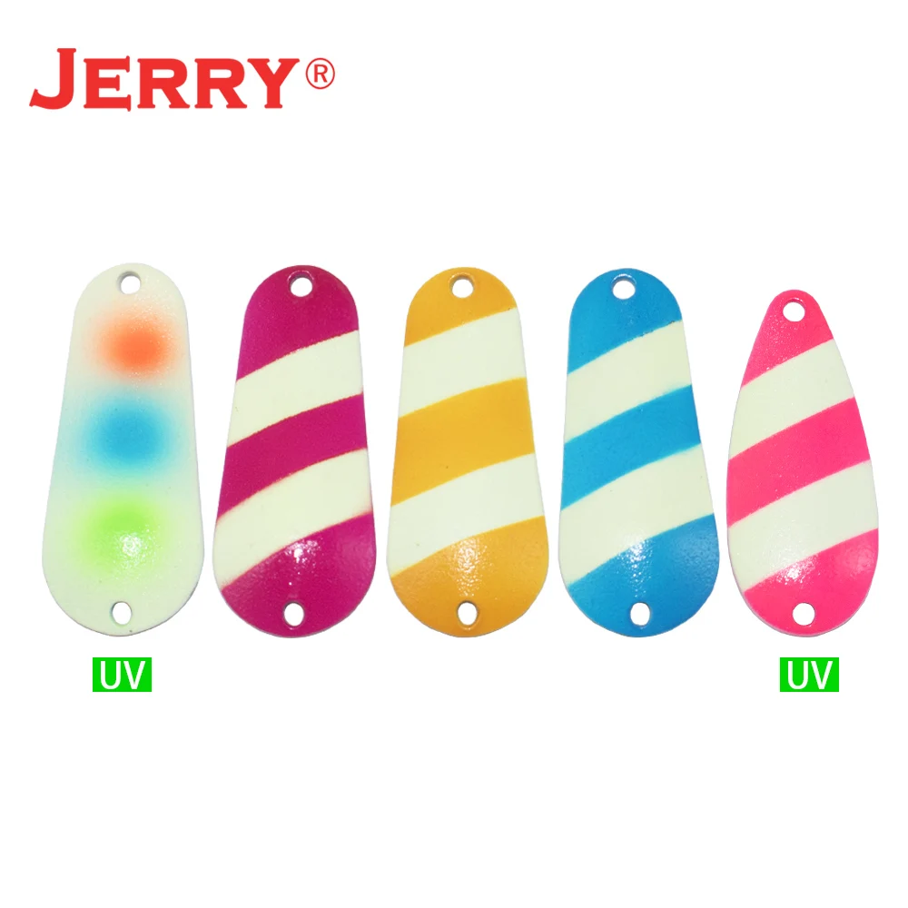 ジェリー フィッシング スプーン キット 10 グラム 6.5 グラム グローイング UV カラー セット 詰め合わせエリア トラウト パイク ザンダー サーモン