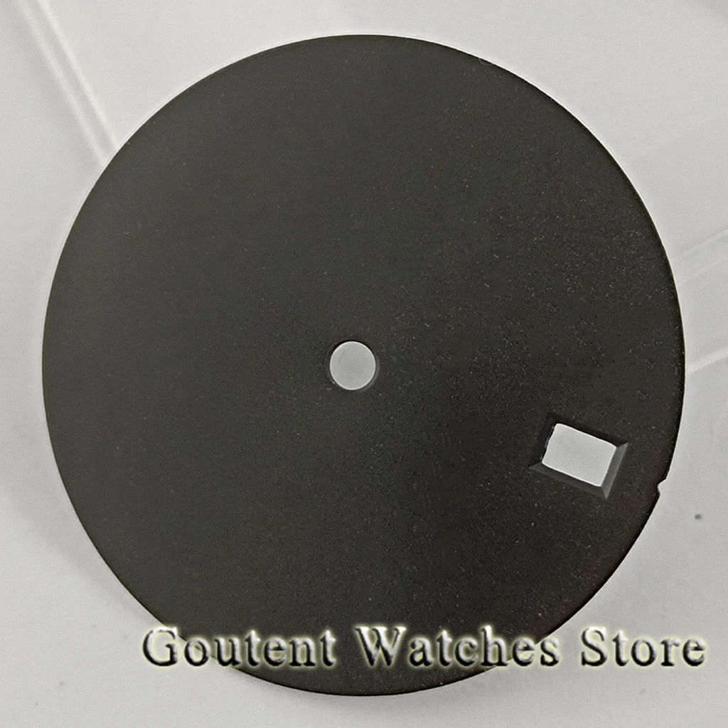 Goutent 28.5mm Black/Green/Gold Sterile Watch Dial Fit NH35 NH36 4R Movement Watch Parts