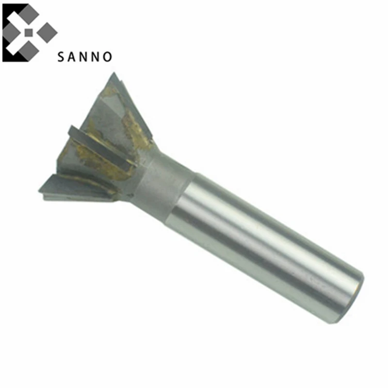 

Tungsten Steel Dovetail Slot Milling Cutter 45, 55, 60 Degree Straight Taper Shank Weld Groove Brazed Dovetail Forming End Mill