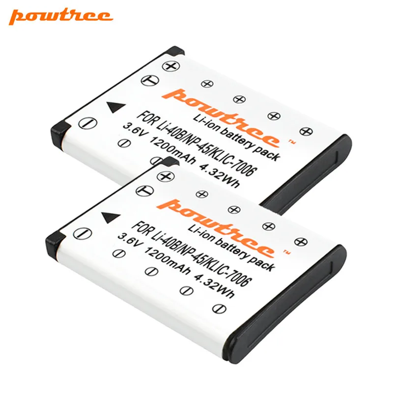 Powtree Per FUJIFILM NP-45A NP-45 NP45 Batteria di Ricambio Per FUJIFILM XP10 XP11 J38 Z70 Z35 J40 J20 Batterie Ricaricabili