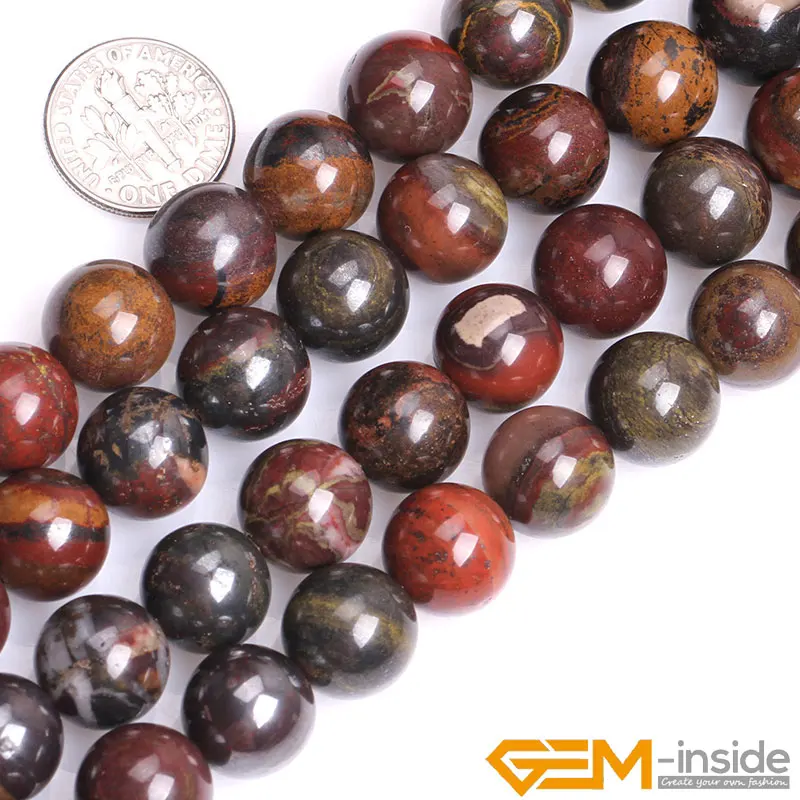 10mm 12mm Natural Brown Sunset Tiger Iron Stone Round Accessorries Beads For Jewelry Making Strand 15 Inch DIY Gifts