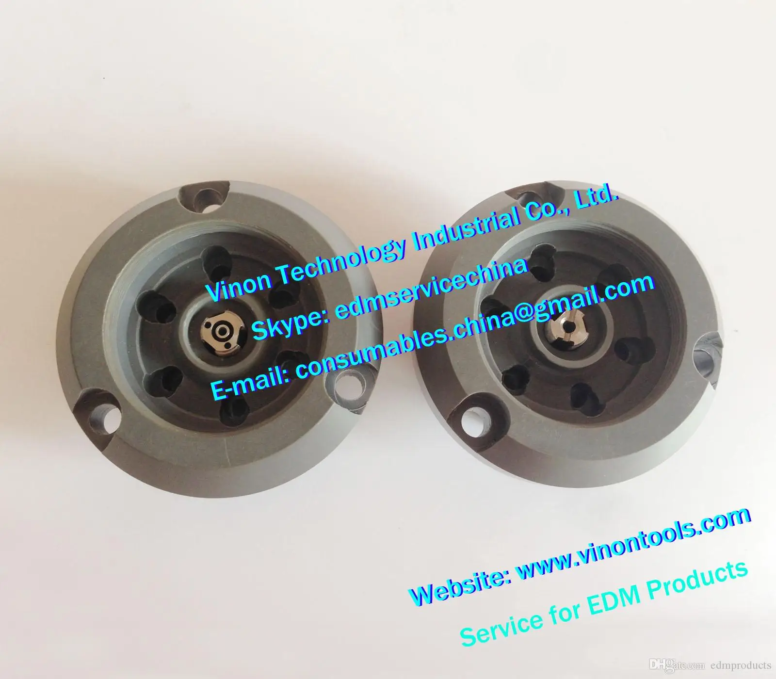 (2pcs) edm Injection Chamber Set 432.970+432.969 upper&lower for ROBOFIL 190,290,390 wire cut machines 432.969,432.970.0,1043297