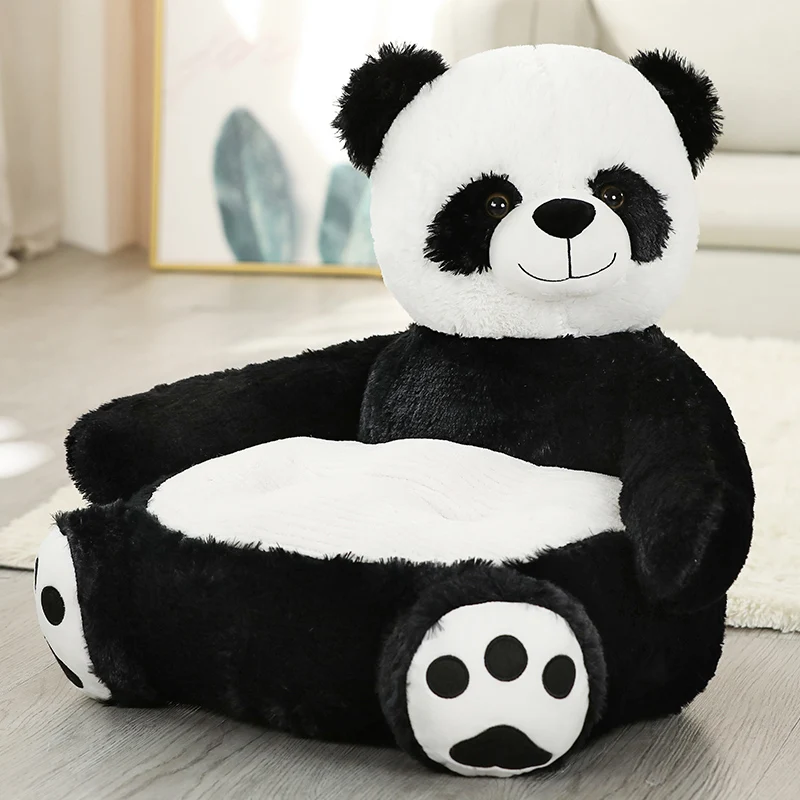 Cadeira brinquedos de pelúcia assento do bebê ninho cama de dormir travesseiro adulto dos desenhos animados adorável urso de pelúcia panda unicórnio