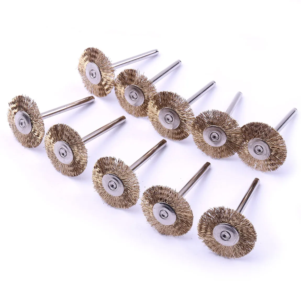 Dremel Accessories 3MM Shank Brass/ Steel/ Nylon/Horsehair Wire Wheel Brushes for Mini Drill Rotary Tools Polishing Dremel Brush