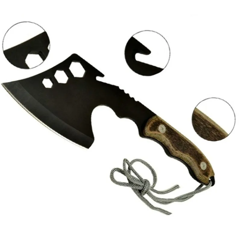 Cuchillo de cuchilla, hacha táctica Tomahawk, ejército, caza al aire libre, Camping, supervivencia, machete, herramienta de mano, hacha de fuego, hacha, llave de hacha