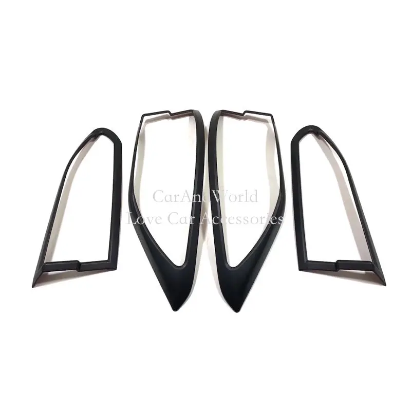 أسود كروم الخلفي جذوع ضوء الإطار حامي غطاء الذيل مصباح الزخارف مقبلات السيارة اكسسوارات لتويوتا كورولا كروس 2021-2025