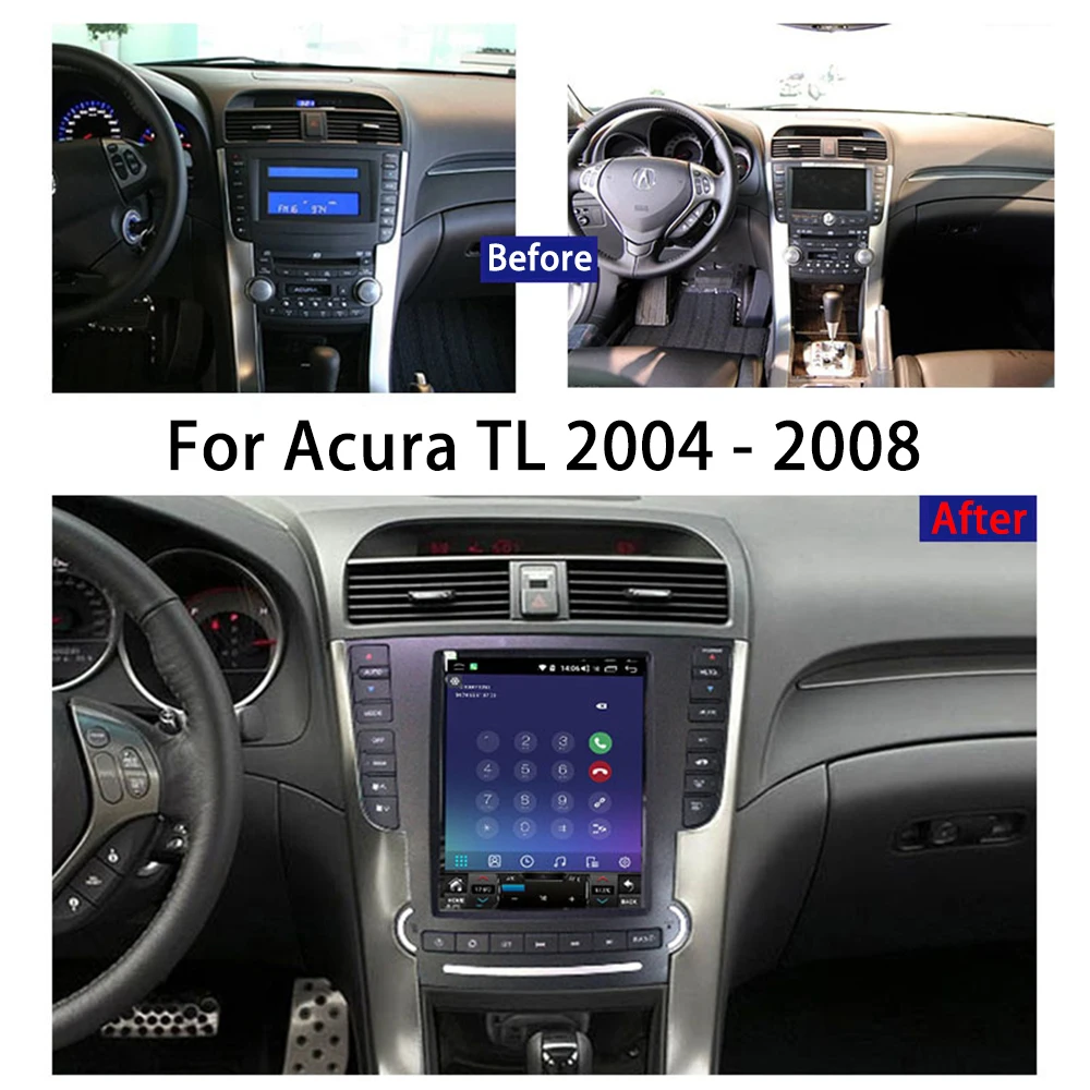 

128G Android 11.0 For Acura TL 2004 2005 2006 2007 2008 Car Radio Stereo Multimedia Player GPS Navigation Touch Screen Head Unit