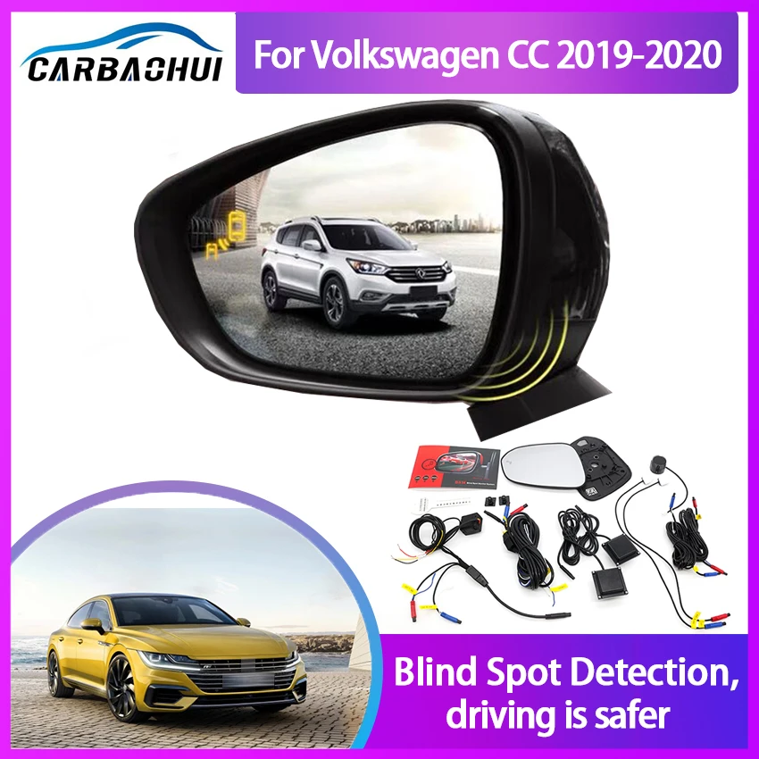 

Car Blind Spot Monitoring for Volkswagen VW CC 2019-2023 BSD BSM Detection System Microwave Sensor Assistant Driving Security