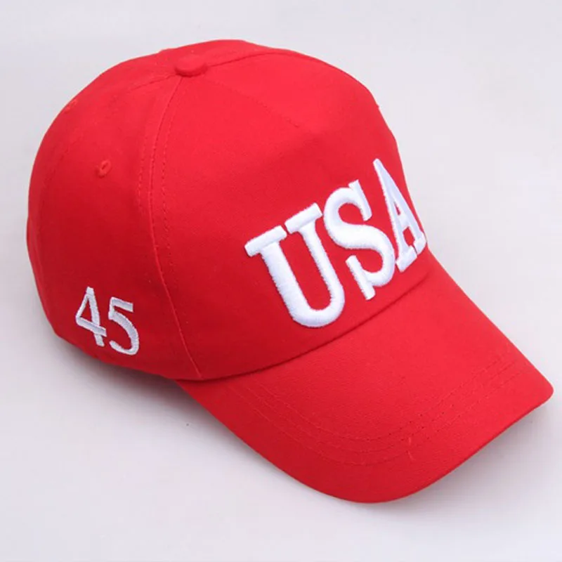 All\'ingrosso presidente Trump campagna berretto da Baseball USA 45 bandiera americana 3D ricamato Snapback Trucker Hat Caps Bone Gorras