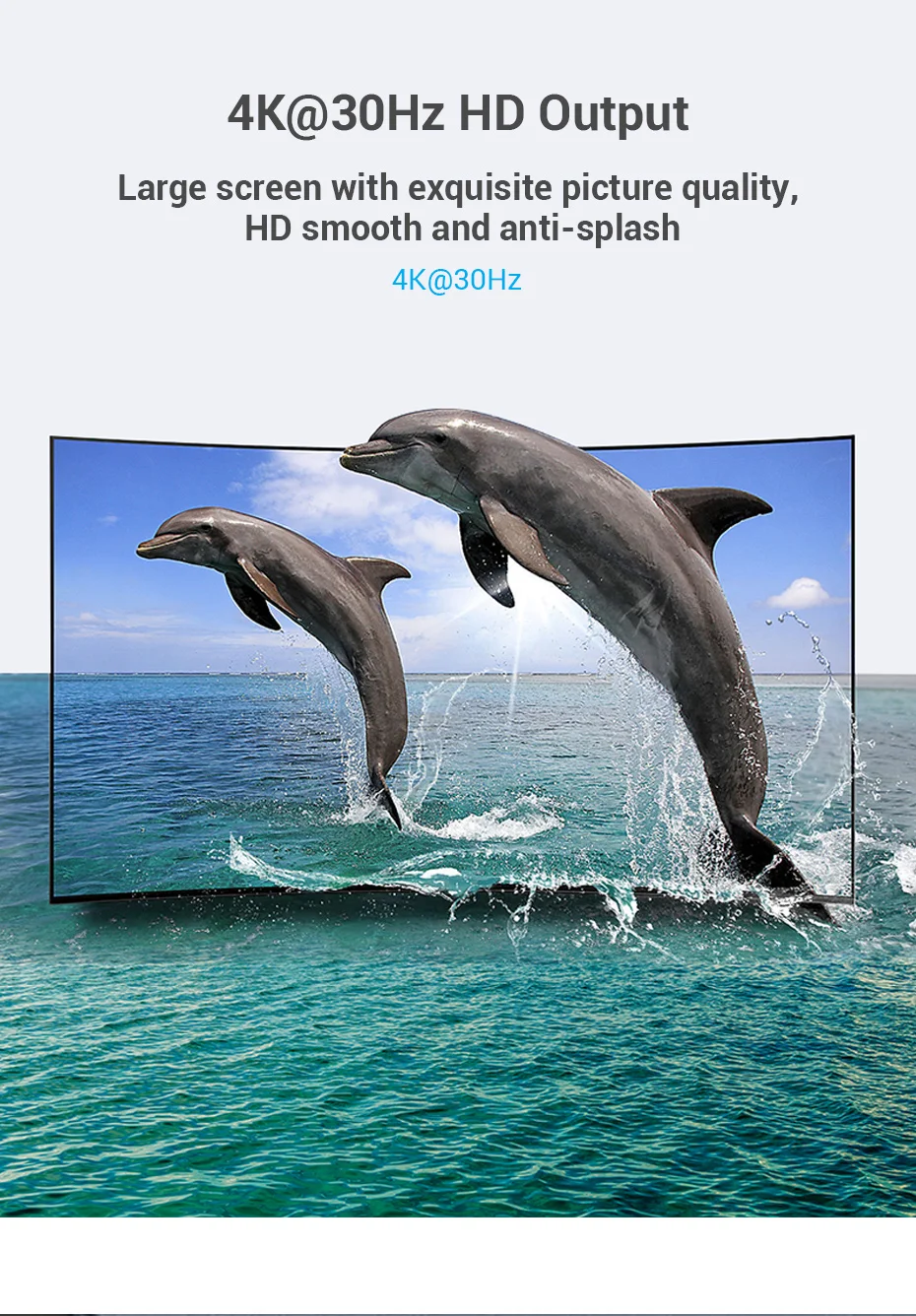 Tions DisplayPort zu HDMI Adapter 4K Männlichen DP auf HDMI Buchse Video Audio Converter für PC Laptop Projektor DisplayPort zu HDMI – Detail 6
