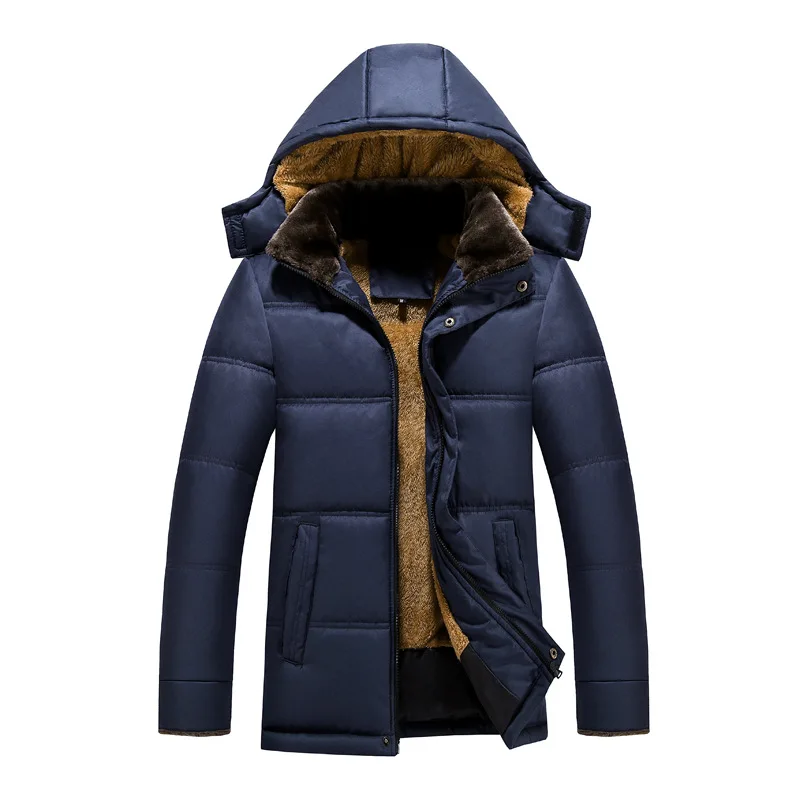

Man Cotton-padded Clothes Men's Winter Short Hooded Korean-style Thick Cotton-padded Clothes Men's Winter Warm Slim