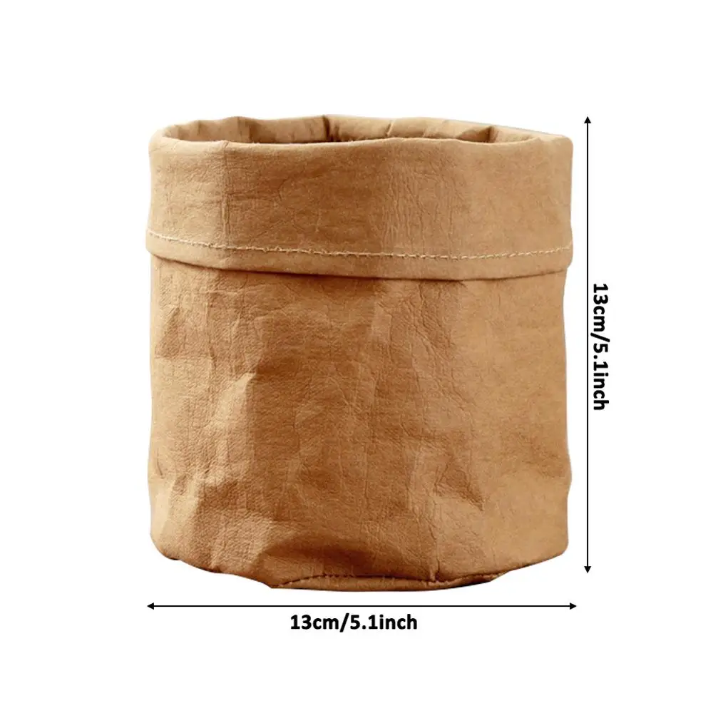 Garden Flower Pot Waterproof Eco-friendly Kraft Paper Pots Plants Multifunction Reuseable Plant Bag  Supplies Decoration