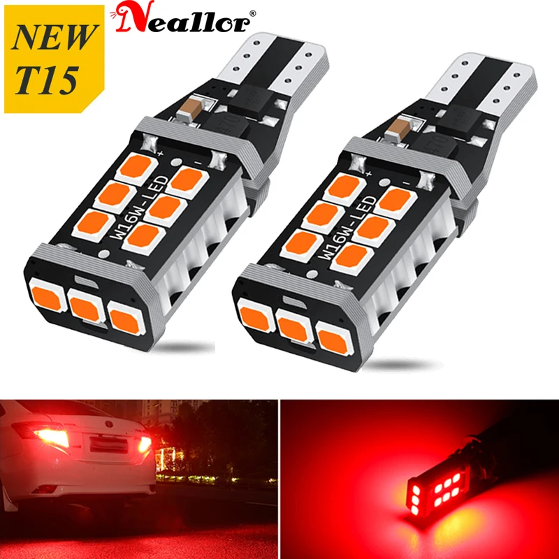 2Pcs 1200Lm Canbus W16W T15 Led Auto Lamps 6500K White 921 912 Backup Reversing Lights For Toyota Camry 40 Corolla 150 Prius 12V