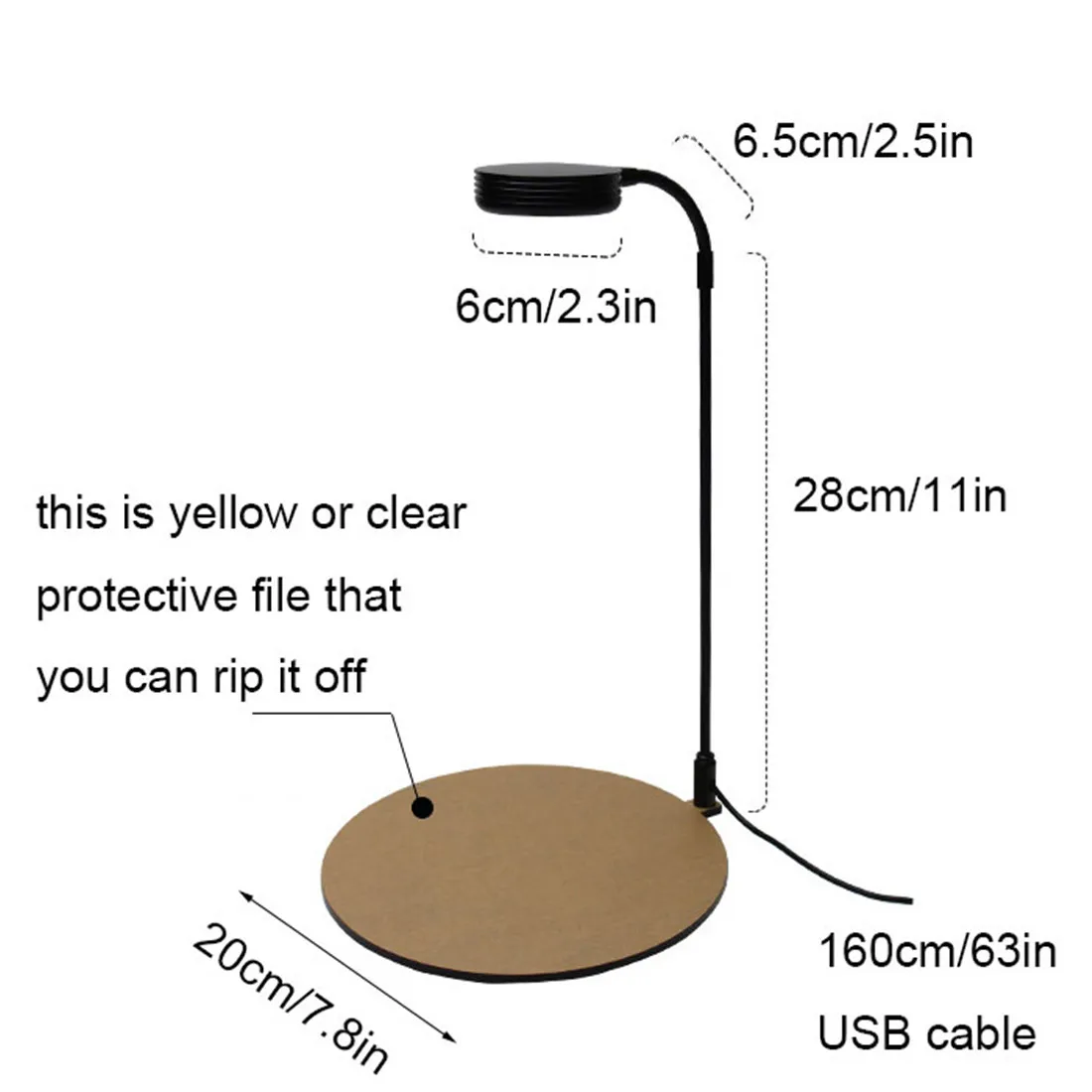 Czarny ściemnialny 5W oświetlenie LED do akwarium z zegarem i wtyczką USB, 3000K ciepły biały 6000K zimny biały lampa do uprawy roślin z podstawą