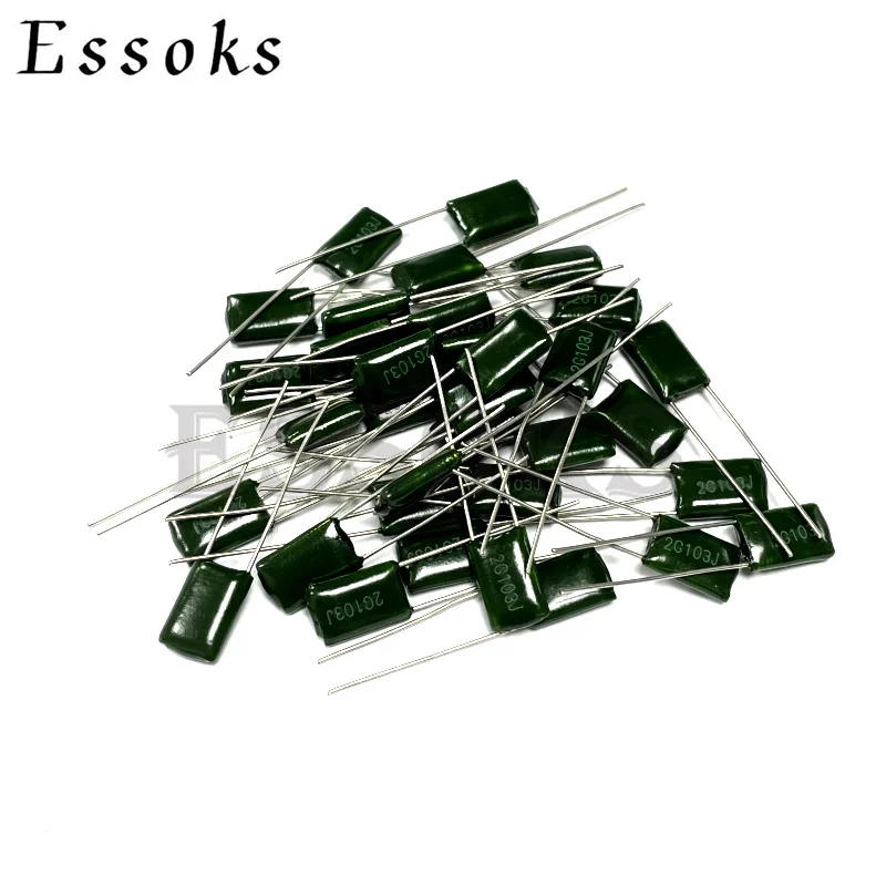 50pcs Polyester film capacitor 250V 1NF 2.2NF 2.7NF 3.3NF 10NF 22NF 47NF 68NF 100NF 2E102J 2E222J 2E103J 2E223J 2E473J 2E104J