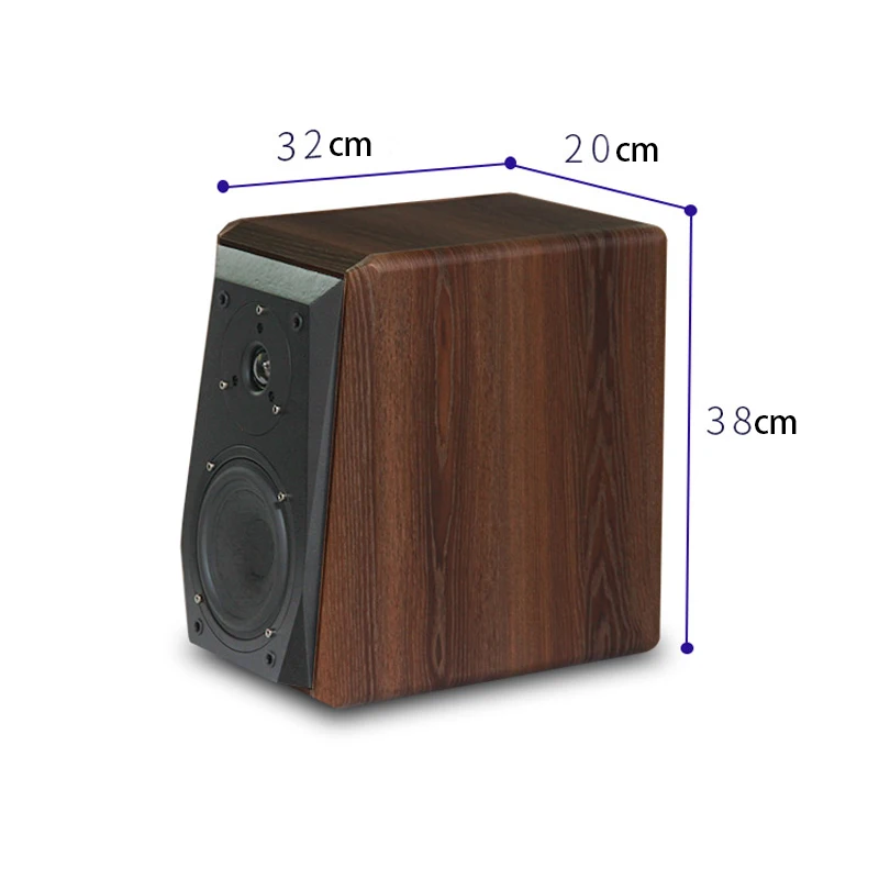 10~200W 4 Ohm 5 Inch Speakers Fever Hifi Passive Bookshelf Speakers F38 Audio Monitor Amplifier Wooden 2.0 Speakers