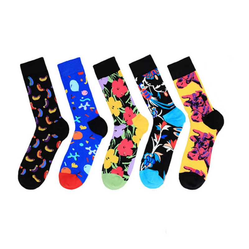 

Novelty Happy Funny Men Socks Combed Cotton Sock Sausage Tongue Harajuku Socks Casual Comfort Big Size Socks Christmas Gift