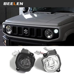 Led Car Turn Signal Light Round Fog Light For 2019 2020 Suzuki Jimny JB64 JB74w Amber White Head Marker Daytime Running Light