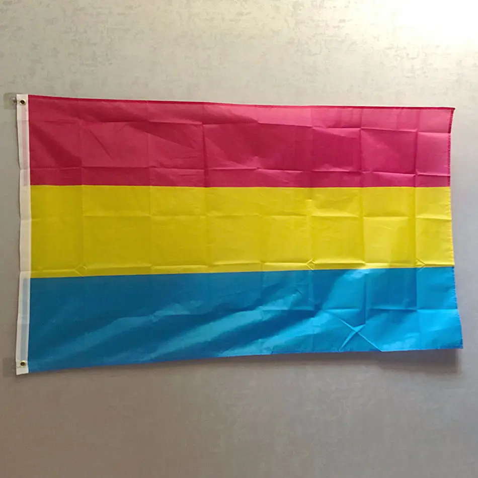 

ZXZ Free Shipping Rainbow Flags 90x150cm Omnisexual LGBT pride Pan pansexual Flag for decor