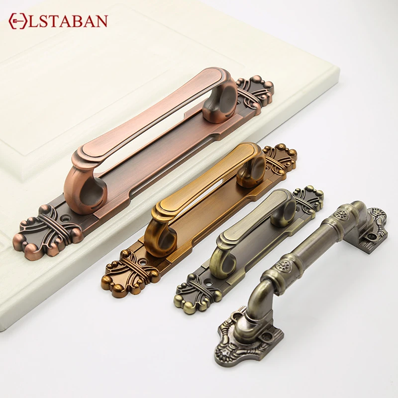 

LSTABAN European Antique Surface Mounted Handle Wooden Door Handle Invisible Door Handle Sliding Door Handle Accessories