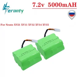 Aktualizacja 5000mAh 7.2V baterii na Neato XV21 XV11 XV12 XV14 XV15 zamiatarka odkurzacze Ni-MH 7.2v akumulator