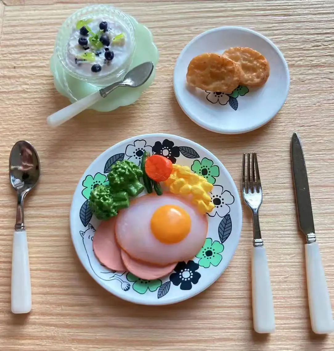 1:6 doll house mini model furniture accessories  Eight-piece kitchen utensils（The handle can be removed and replaced）