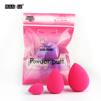 Hot Selling MAANGE 3 Large, Medium and Small Drop-Shaped Sponge Powder Puff Makeup Tools Multifunctional Beauty Eggs