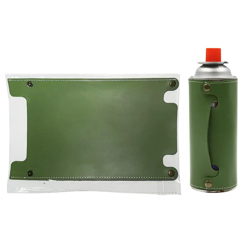 Gas Cylinder Cover Gas Tank Holster Weather-Resistant Storage Bag Portable Camping Gas Tank Leather Case Fits Standard 0.55 Lb